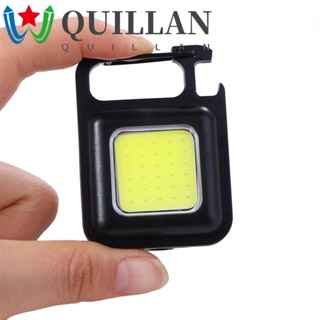 Quillan พวงกุญแจไฟฉายฉุกเฉิน LED ชาร์จ USB ขนาดเล็ก พกพาง่าย เพื่อความปลอดภัย สําหรับตกปลา