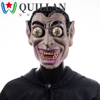 Quillan หน้ากากพลาสติก รูปหัวกะโหลกผีดิบ ขยับได้ สําหรับปาร์ตี้ฮาโลวีน