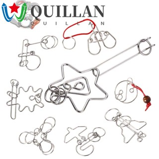 Quillan 3D โลหะ ปริศนา สนุก ปลดล็อก ของเล่น IQ Mind Cognition เกม หัวเข็มขัดประสาน ของเล่น เด็กและผู้ใหญ่ Kong Ming ล็อค ของเล่นเสริมพัฒนาการ