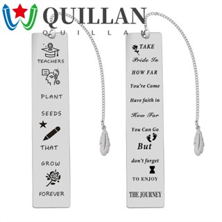 Quillan ที่คั่นหนังสือ เพื่อการเรียนรู้ ของขวัญวันครู อ่านหนังสือ เครื่องเขียน ที่คั่นหนังสือ หน้าหนังสือ จี้