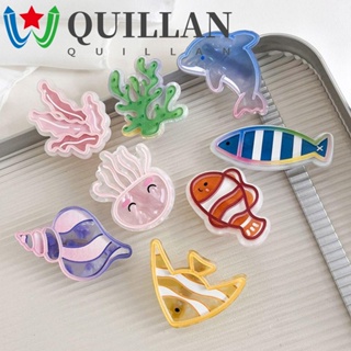 Quillan กิ๊บติดผม รูปปลาทะเล การ์ตูนตัวตลก สาหร่าย สไตล์เกาหลี สร้างสรรค์ ใช้ได้ทุกวัน