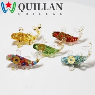 Quillan ปลาคราฟประดิษฐ์ คริสตัลเรซิ่น ขนาดเล็ก สําหรับตกแต่งบ้าน