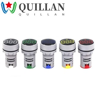 Quillan โวลต์มิเตอร์ มินิ LED โคมไฟนักบิน เครื่องตรวจจับแสง เกจวัด จอแสดงผล พลังงาน