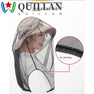 Quillan หมวกมุ้งตาข่าย ป้องกันยุง แมลง ผึ้ง กลางแจ้ง