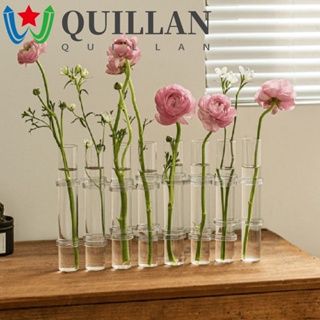 Quillan แจกันดอกไม้ไฮโดรโปนิก แบบใส สร้างสรรค์ สําหรับตกแต่งบ้าน