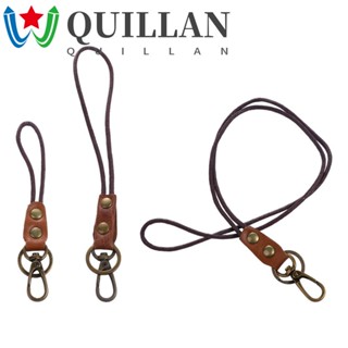 Quillan สายคล้องคอ หนังวัวแท้ แฟชั่น สําหรับพวงกุญแจ ห้อยโทรศัพท์