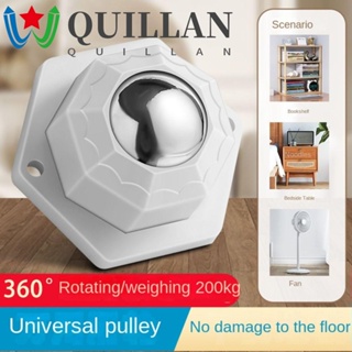 Quillan รอกล้อหมุนทั่วไป ขนาดเล็ก 360 องศา สําหรับงานหนัก 4 ชิ้น° อุปกรณ์เสริมเฟอร์นิเจอร์ ลูกล้อหมุนได้