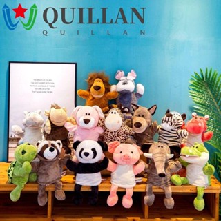 Quillan ตุ๊กตาหุ่นมือ รูปสัตว์ กระต่าย แพนด้า ของเล่นเสริมการเรียนรู้ สําหรับเด็ก