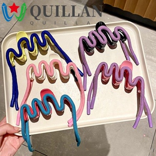 Quillan กิ๊บติดผม ริบบิ้น รูปกรงเล็บคลื่น สีสันสดใส กิ๊บติดผม กิ๊บติดผม ฉลาม ไม่สม่ําเสมอ ฤดูร้อน