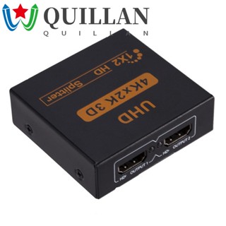 Quillan ตัวแปลงแยก เข้า 1 ออก 2/4 1x4/1x2 4K 3D HDMI 30HZ สําหรับเครื่องเล่น HDTV STB DVD D-VHS