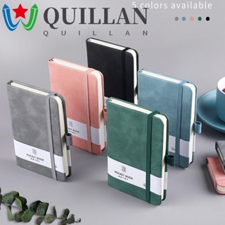 Quillan สมุดโน้ตบุ๊ก ขนาดเล็ก แบบพกพา A6 A7 A6 A7 5 สี เครื่องเขียน