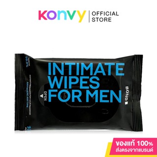 BOND Mens Intimate Wipes Sachet 10 Sheets ผ้าเช็ดฉุกเฉิน บอนด์ ไวพ์.