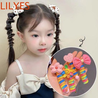 Lilyescub ยางรัดผม พลาสติก ลายดอกไม้ หมี โทรศัพท์