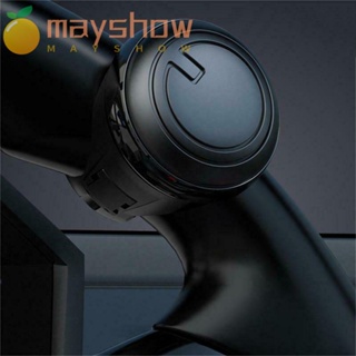 Mayshow ลูกบิดพวงมาลัย สีดํา ช่วยประหยัดแรงสปินเนอร์ไดรฟ์เสริม