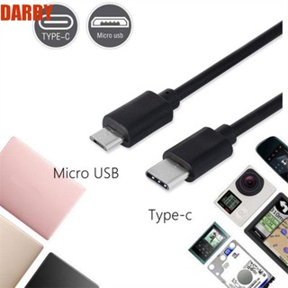 Darby สายเคเบิลข้อมูล Type C เป็น Micro USB 30 100 ซม. ชาร์จเร็ว สําหรับโทรศัพท์มือถือ