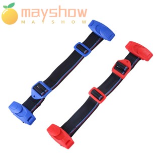 Mayshow เข็มขัดนิรภัยรีเทนเนอร์ สําหรับเด็ก อุปกรณ์ป้องกันคลิปหัวเข็มขัดสายคล้องคอเข็มขัดนิรภัย