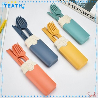 Teath ชุดจานชาม แบบพกพา ใช้ซ้ําได้