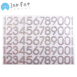 Janfat สติกเกอร์กลิตเตอร์ พลอยเทียม AB สีขาว 60 ชิ้น สําหรับกล่องจดหมาย