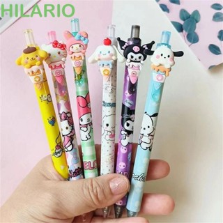 Hilario ปากกาหมึกเจล สีดํา ลายการ์ตูนอนิเมะ 0.5 มม. อุปกรณ์เสริมสํานักงาน