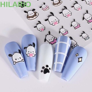 Hilario สติกเกอร์ติดเล็บ ลายการ์ตูน Melody Pochacco Dog Sheep น่ารัก แฟชั่น สําหรับตกแต่งเล็บ