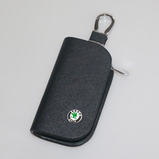 Skoda ใหม่ Mingrui Jingruixin Ruixin Dongrui Speedy Pieyei เคสกุญแจรถยนต์ หนังแท้ แบบพิเศษ