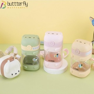 Buttterfly ขวดน้ําพลาสติกน่ารัก แบบพกพา 500 มล.