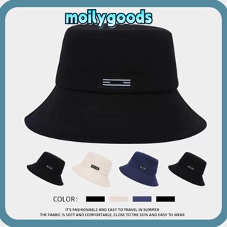 Moilyhd หมวกบักเก็ต ผ้าฝ้าย ขนาดใหญ่ โอเวอร์ไซซ์ M L XL แฟชั่นฤดูร้อน สไตล์ชาวประมง