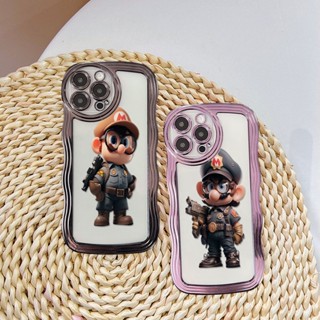 เคสโทรศัพท์มือถือแบบใส บางมาก กันกระแทก ลายการ์ตูนมาริโอ้ หรูหรา สําหรับ Vivo Y20 Y12S 2021 Y12A Y20i Y20S Y20S G Y20A Y20T Y20G