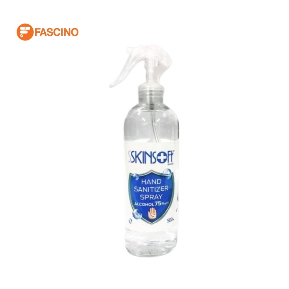 SKINSOFT Hand Sanitizer Spray สเปรย์แอลกอฮอล์ 75 % (500ml.)