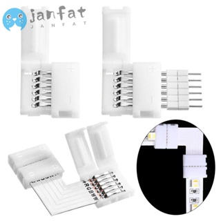 Janfat แถบเชื่อมต่อสายไฟ LED 6PIN พลาสติก รูปตัว L 3 ชิ้น