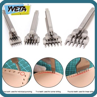 Yveta เครื่องเจาะรูเครื่องหนัง 2 5 10 ซี่ 2.7 3.0 3.38 3.85 มม. ทนทาน 3 ชิ้น ต่อชุด