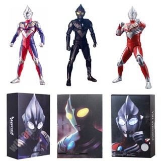 S H Figuarts โมเดลฟิกเกอร์ อนิเมะ Ultraman Tiga ACT Zero Geed Belial ของเล่นสําหรับเด็ก