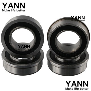 Yann1 ตลับลูกปืนเม็ดกลมหน้าแปลน ขนาดเล็ก 3/4 นิ้ว F6003-20RS แบบเปลี่ยน สําหรับงานหนัก 4 ชิ้น