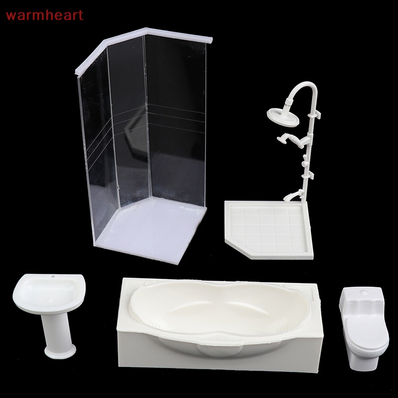 (warmheart) โมเดลห้องน้ําจิ๋ว 1:25 สําหรับตกแต่งบ้านตุ๊กตา