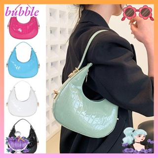 Bubble กระเป๋าสะพายไหล่ กระเป๋าถือ หนัง PU ลายหนังจระเข้ แฟชั่นสําหรับสตรี