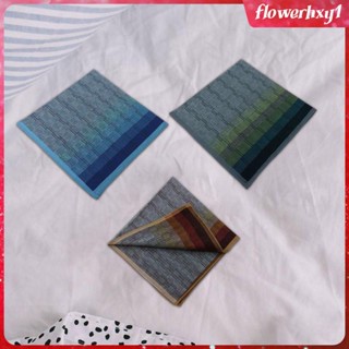 [Flowerhxy1] ชุดสูทผ้าฝ้าย ทรงสี่เหลี่ยม 43 ซม. X 43 ซม. สําหรับผู้ชาย