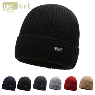 Pearlth Skullies Beanies หมวกบีนนี่ ผ้าขนแกะถัก ใส่เล่นสกี