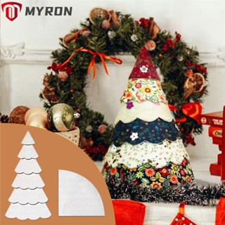 Myron ไม้บรรทัดแม่แบบ สําหรับเย็บปักถักร้อยต้นคริสต์มาส DIY