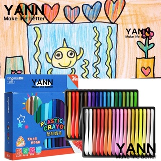 Yann1 ดินสอสี ทรงสามเหลี่ยม ลบได้ สําหรับนักเรียน 12 18 24 36 สี