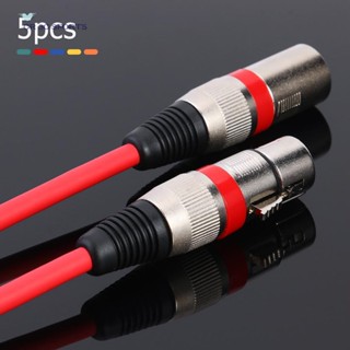 อะแดปเตอร์สายเคเบิ้ล 3Pin XLR Male to Female สําหรับไมโครโฟน จํานวน 5 ชิ้น