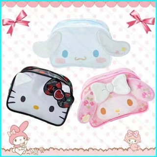 Doly Sanrio HelloKitty Cinnamon กระเป๋าเครื่องสําอาง แบบพกพา กันน้ํา ความจุขนาดใหญ่