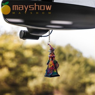 Mayshow 2 ชิ้นฮาโลวีนแม่มดเทศกาลปาร์ตี้เครื่องประดับตกแต่งรถ DIY