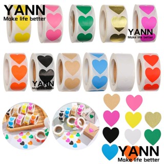 Yann1 สติกเกอร์ รูปหัวใจ สําหรับตกแต่งบ้าน 500 ชิ้น