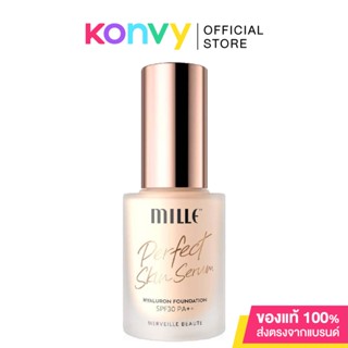 Mille Perfect Skin Serum Hyaluron Foundation SPF30 PA++ 30g #01 Silky Ivory รองพื้นเซรั่ม.