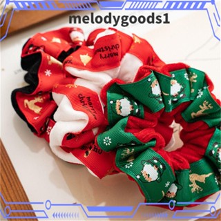 Melodygoods1 ยางรัดผม ผ้าสักหลาด ขนาดใหญ่ ของขวัญคริสต์มาส