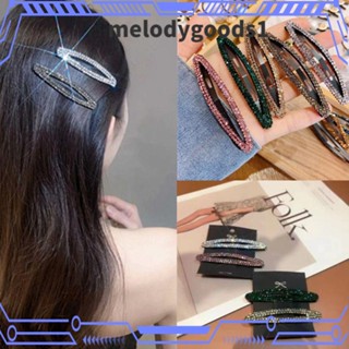 Melodygoods1 กิ๊บติดผม โลหะผสม ประดับพลอยเทียม 6 ชิ้น