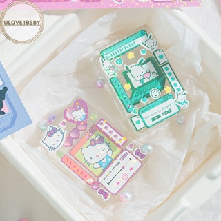 Ulove1bsby ใหม่ สติกเกอร์ ลายการ์ตูน Sanrio Cinnamoroll Melody Girl น่ารัก สําหรับติดตกแต่งสมุด Diy