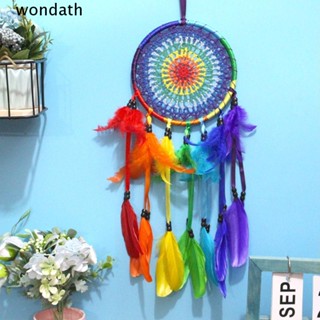 Wonda เครื่องรางดักฝัน ขนนก พลาสติก สีรุ้ง ขนาด 22*10 นิ้ว หลากสี สําหรับแขวนตกแต่งห้องนอน