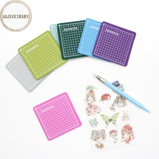 Ulove1bsby แผ่นรองตัดกระดาษ ขนาดเล็ก 8x8 ซม. แฮนด์เมด 1 ชิ้น
