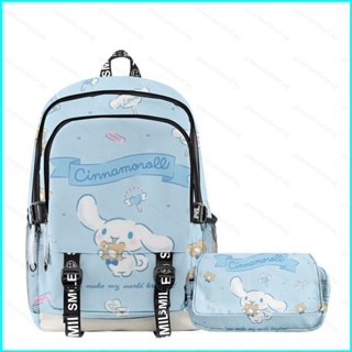 กระเป๋าเป้สะพายหลัง อเนกประสงค์ ขนาดใหญ่ จุของได้เยอะ พิมพ์ลาย Doly Sanrio Cinnamoroll ระบายอากาศได้ดี สําหรับผู้หญิง และผู้ชาย